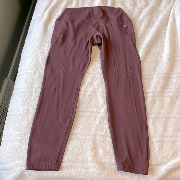 Spyder high rise capris leggings burgundy color size small - Picture 1 of 7